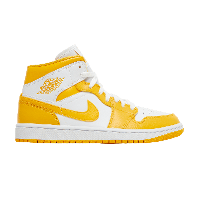 Pre-owned Air Jordan Wmns  1 Mid 'university Gold' In Yellow
