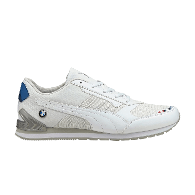 Pre-owned Puma Bmw Mms X Track Racer 'white Silver'