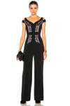 PETER PILOTTO PETER PILOTTO CADY EMBROIDERED JUMPSUIT IN BLACK. ,JP01 PS17