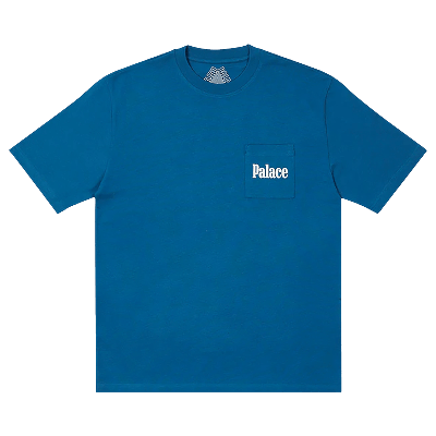 Pre-owned Palace Kids' Saves T-shirt 'blue'