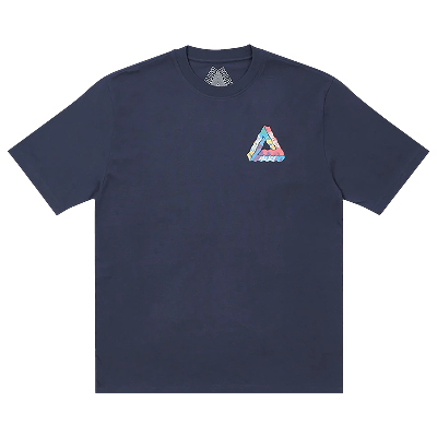 Pre-owned Palace Tri-visions T-shirt 'navy' In Blue