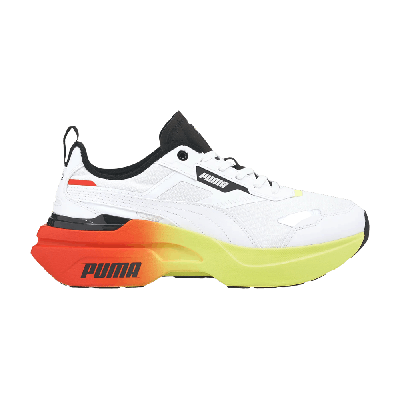 Pre-owned Puma Wmns Kosmo Rider 'gradient - White Fizzy Yellow'