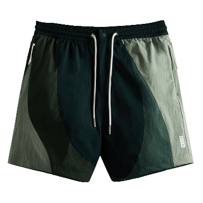 Pre-owned Kith Madison Iv Short 'stadium' In Green