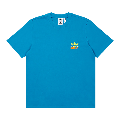 Pre-owned Palace X Adidas Nature Tee 'mystery Petrol' In Blue