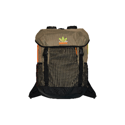 Pre-owned Palace X Adidas Nature Backpack 'blanch Cargo/signal Orange' In Tan