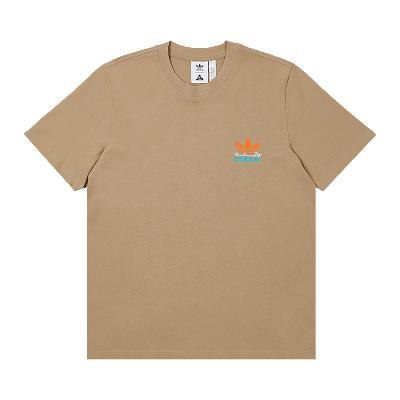 Pre-owned Palace Kids'  X Adidas Nature Tee 'blanch Cargo' In Tan