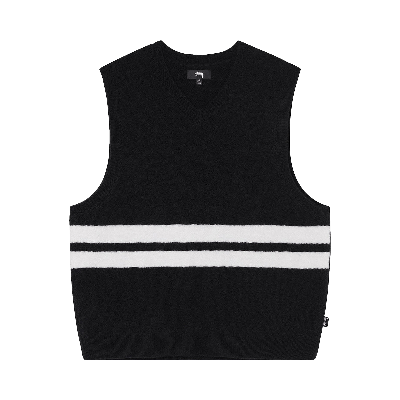 Pre-owned Stussy Brushed Mohair Vest 'black'