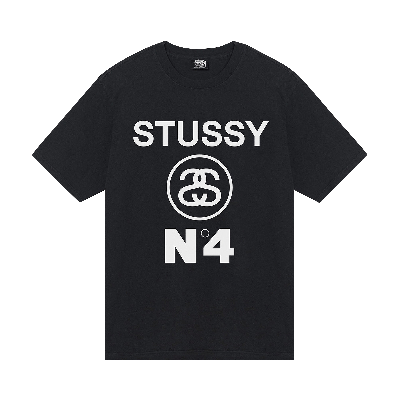 Pre-owned Stussy No.4 Pigment Dyed Tee 'black'