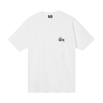 Pre-owned Stussy Basic Pigment Dyed Tee 'natural' In White