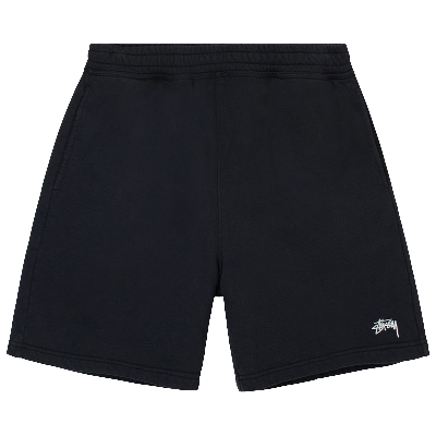 Pre-owned Stussy Overdyed Stock Logo Short 'black'