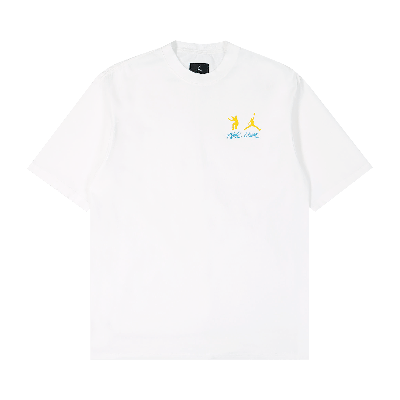 Pre-owned Air Jordan X Union Short-sleeve Tee 'white'