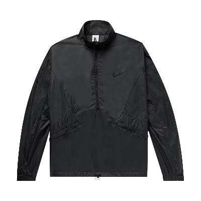 Pre-owned Essentials Fear Of God  X Nike Long-sleeve Half Zip Jacket 'black'