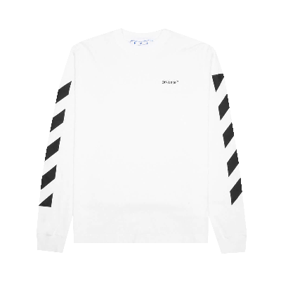 Pre-owned Off-white Diag Helvetica Skate Long-sleeve Tee 'white/black'