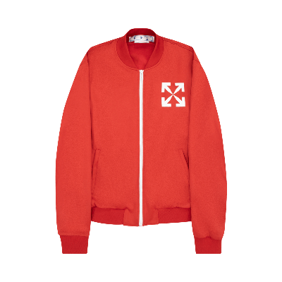 Pre-owned Off-white Single Arrow Slim Tracktop 'red/white'