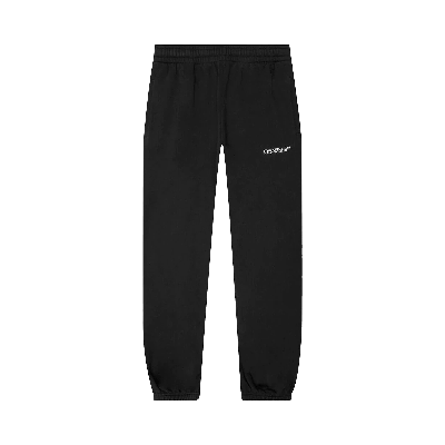 Pre-owned Off-white Caravag Paint Shorten Sweatpant 'black/white'