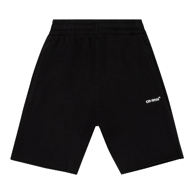 Pre-owned Off-white Diag Helvetica Sweatshort 'black/white'