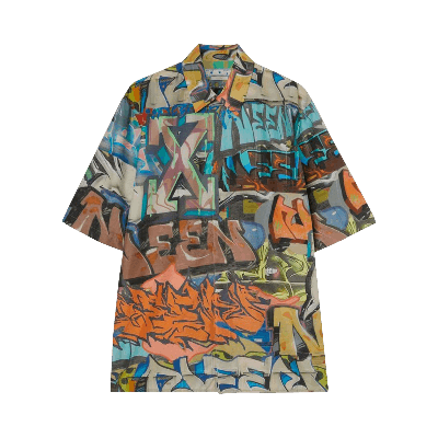 Pre-owned Off-white Neen Allover Over Short-sleeve Shirt 'multicolor' In Multi-color