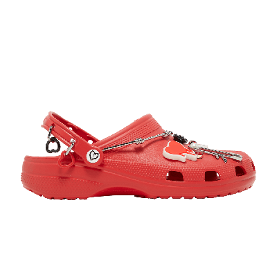 Pre-owned Crocs Karol G X Classic Clog 'metal Hearts' In Red