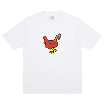 Pre-owned Palace Clucking T-shirt 'white'