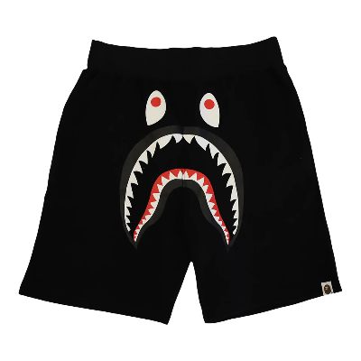 Pre-owned Bape Shark Sweatshorts 'black'