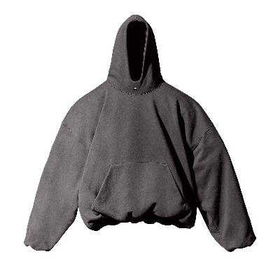 Pre-owned Yeezy Gap Engineered By Balenciaga Logo Hoodie 'dark Grey'
