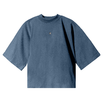Pre-owned Yeezy Gap Engineered By Balenciaga Logo No Seam Tee 'dark Blue'
