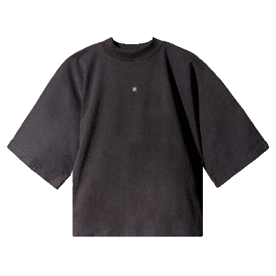 Pre-owned Yeezy Gap Engineered By Balenciaga Cropped Logo No Seam Tee 'black'