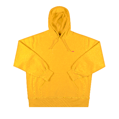 Pre-owned Supreme Enamel Small Box Hooded Sweatshirt 'bright Gold' In Yellow
