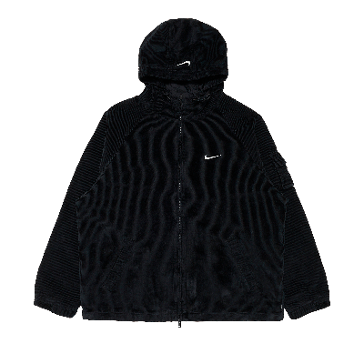 Pre-owned Supreme X Nike Arc Corduroy Hooded Jacket 'black'