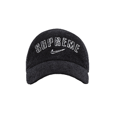 Pre-owned Supreme X Nike Arc Corduroy 6-panel 'black'