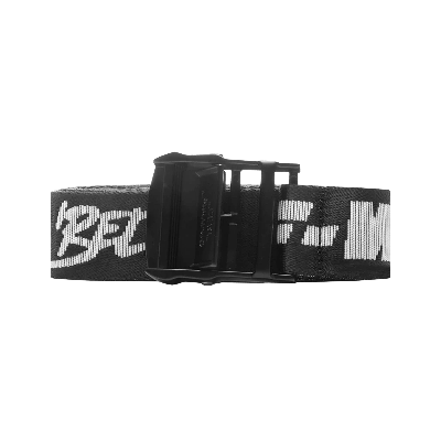 Pre-owned Off-white Quote Tape Belt 'black/white'