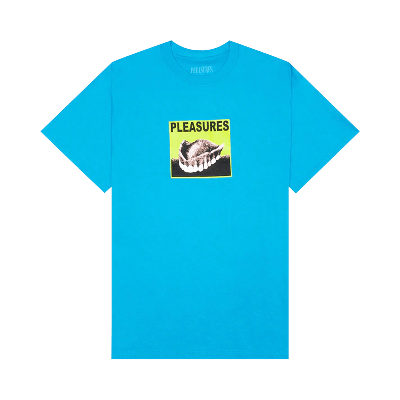 Pre-owned Pleasures Dental Tee 'turquoise' In Blue