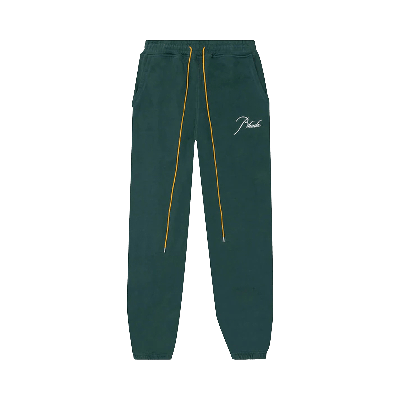 Pre-owned Rhude Terry Sweatpant 'hunter Green'