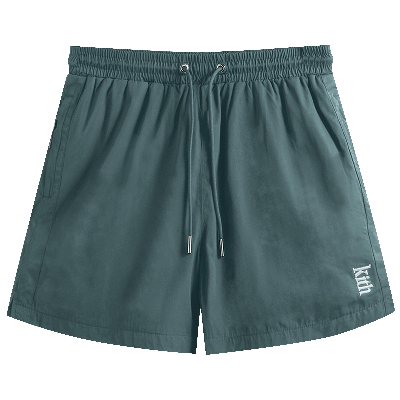 Pre-owned Kith Nylon Active Short 'wilde' In Green
