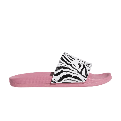 Pre-owned Adidas Originals Wmns Adilette Lite Slide 'rose Tone Zebra' In Pink
