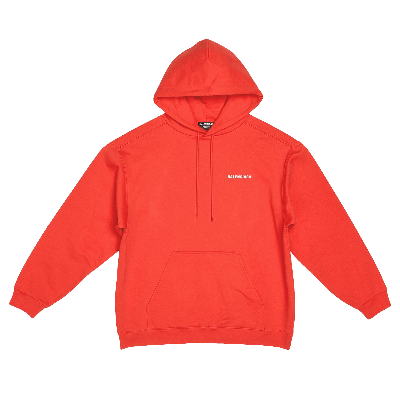 Pre-owned Balenciaga Medium Fit Hoodie 'bright Red/white'