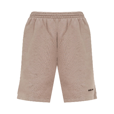 Pre-owned Balenciaga Sweatshorts 'taupe/black' In Tan