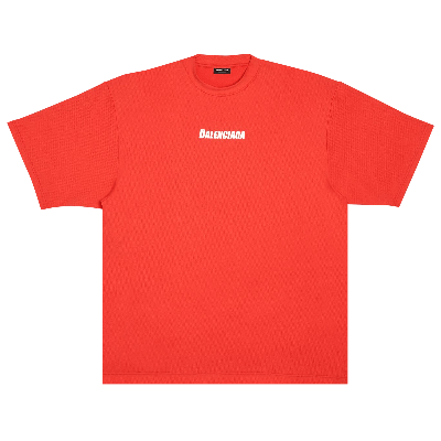 Pre-owned Balenciaga Technical Mesh Swim T-shirt 'red'