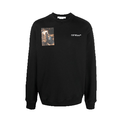 Pre-owned Off-white Caravaggio Lute Slim Crewneck 'black/white'