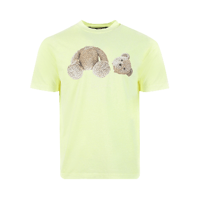 Pre-owned Palm Angels Bear Classic Tee 'yellow Fluorescent'