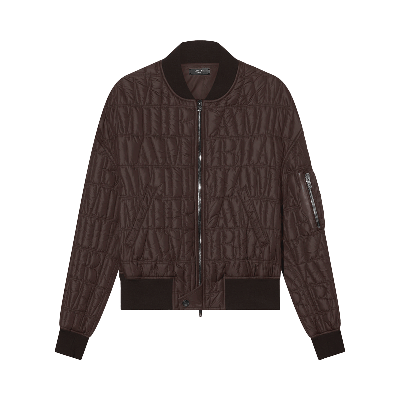Pre-owned Amiri Quilted Down Bomber 'brown'