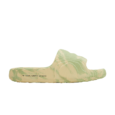 Pre-owned Adidas Originals Adilette 22 Slides 'magic Lime Desert Sand' In Green