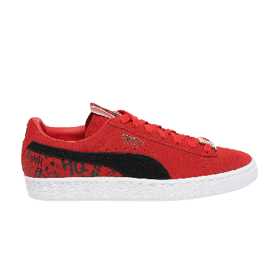 Pre-owned Puma Dc Comics X Wmns Suede 'harley Quinn' In Red
