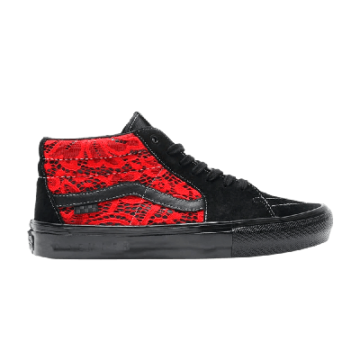 Pre-owned Vans Premier X Skate Grosso Mid 'laced - Black High Risk Red'