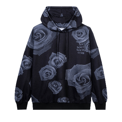 Pre-owned Anti Social Social Club Petal To The Floor Hoodie 'black'