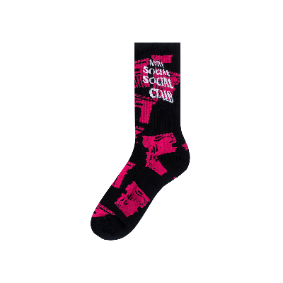 Pre-owned Anti Social Social Club Collapse Socks 'black'