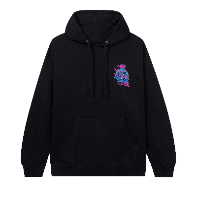 Pre-owned Anti Social Social Club Out Of Time Hoodie 'black'