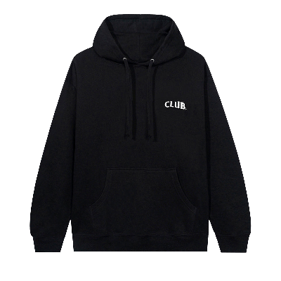 Pre-owned Anti Social Social Club Oh That Club Hoodie 'black'