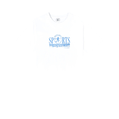 Pre-owned Sporty And Rich Kids' Venice T-shirt 'white/sapphire'