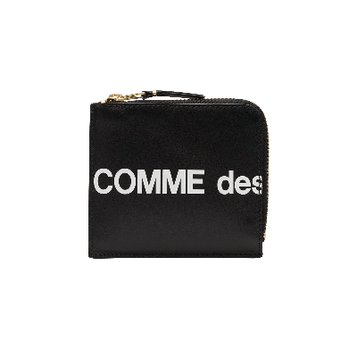 Pre-owned Comme Des Garçons Wallet Huge Logo Thin Wallet 'black'